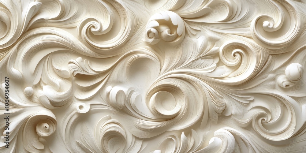 A nostalgic backdrop made of paper features swirling decorative patterns, evoking a sense of reminiscence and charm with its elegant ornaments. A nostalgic backdrop made of paper features swirling decorative patterns, evoking a sense of reminiscence and charm with its elegant ornaments.