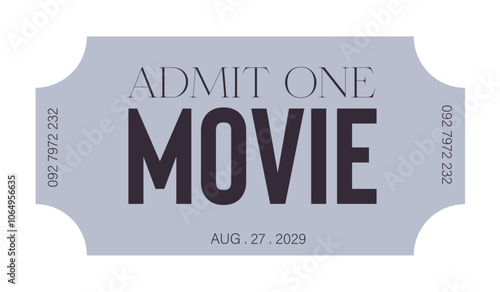 Movie Ticket, Admit one ticket, Coupon discount, Special coupon