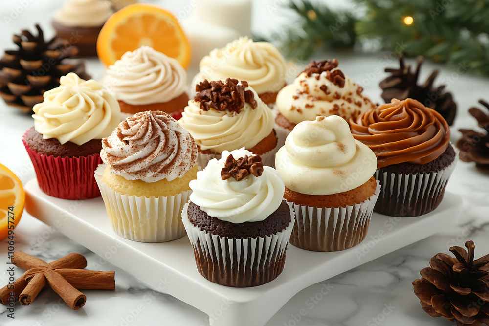 A warm and inviting background featuring seasonal elements of vanilla, cinnamon, and citrus, ideal for the holiday season and festive treats A warm and inviting background featuring seasonal elements of vanilla, cinnamon, and citrus, ideal for the holiday season and festive treats