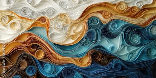 The artists skilled hand crafts exquisite paper artwork, enlivening architectural spaces with gorgeous marbled patterns that enhance their beauty and elegance.