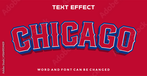 Chicago editable text effect