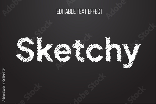 sketch chalk board text effect