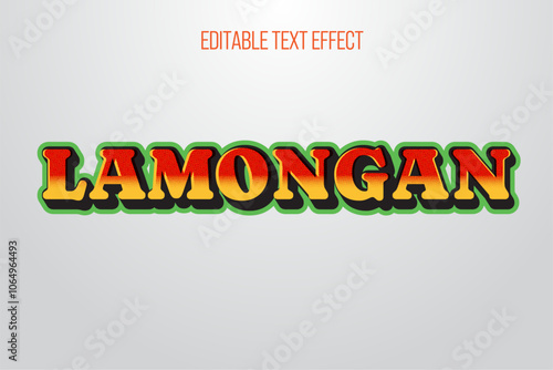 lamongan penyetan pecel lele text effect