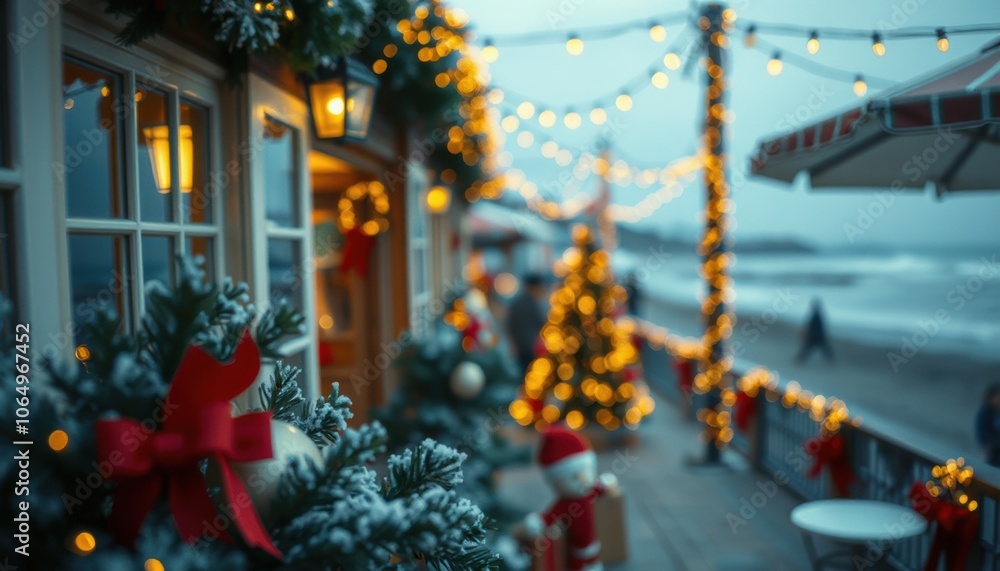 Blurred Festive decoration lights Blurred Festive decoration lights