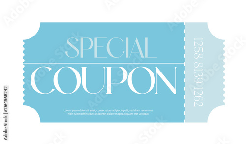 Coupon, Coupon design, Coupon design template., admit one ticket, illustration of a ticket	