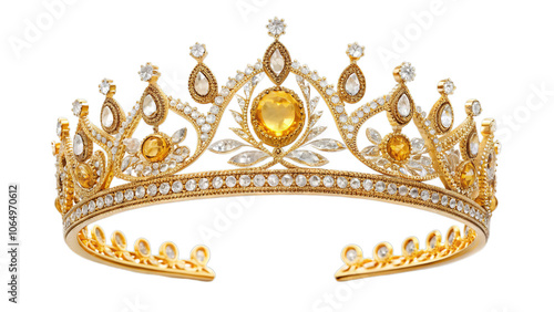 Golden Crown with Gemstones: A Symbol of Royalty and Heritage