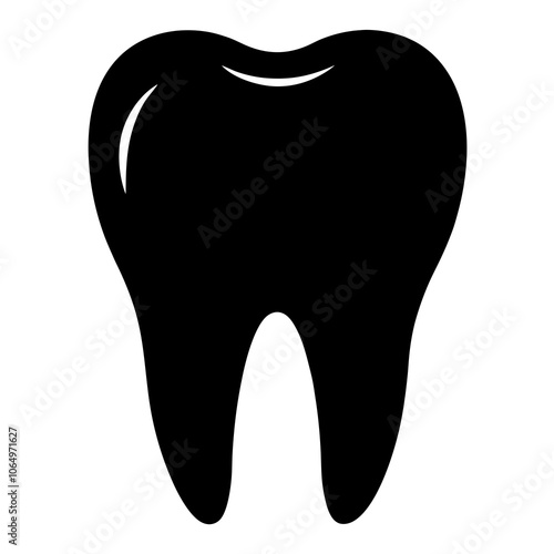 Tooth Silhouette vector illustration