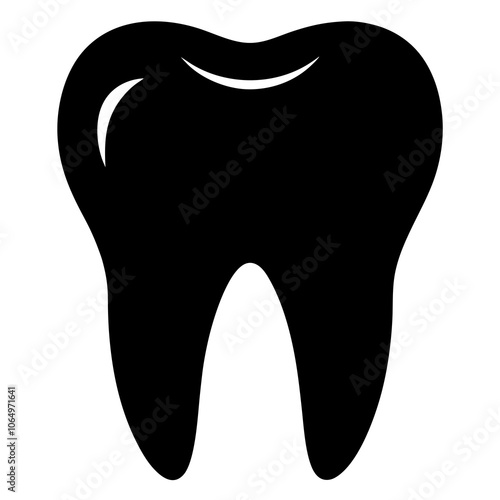 Tooth Silhouette vector illustration