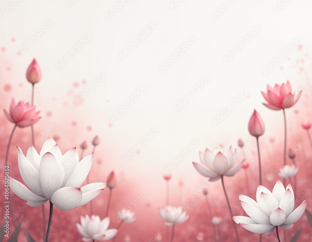 Obraz premium Blooming Flowers in Vibrant Colors, Capturing the Beauty and Elegance of Nature