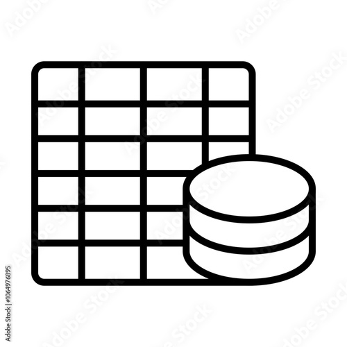 Spreadsheet line icon