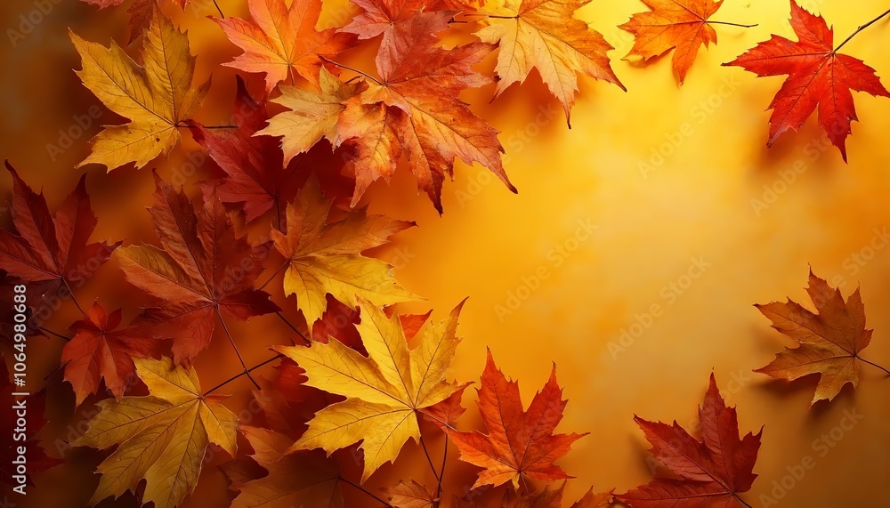 autumn maple leaves background with copy space autumn maple leaves background with copy space