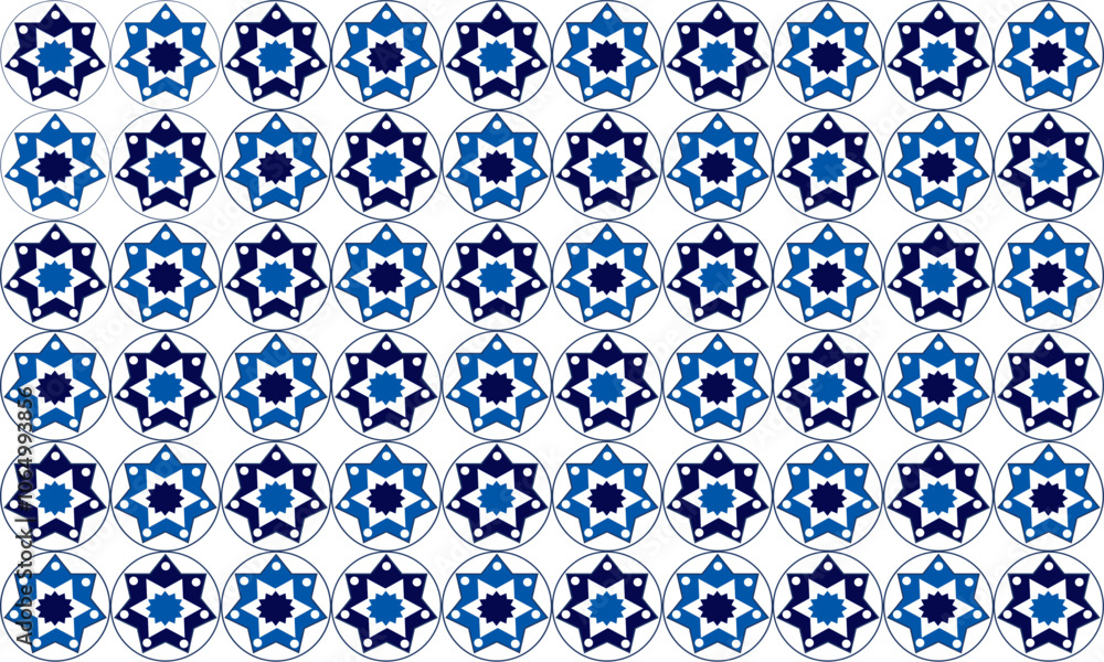 seamless pattern with circles flower of blue and gray, seamless repeat pattern design for fabric print, t-shirt screen paint, star mandala dot seamless pattern with circles flower of blue and gray, seamless repeat pattern design for fabric print, t-shirt screen paint, star mandala dot