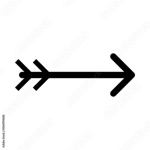 Arrows with Tail glyph icon