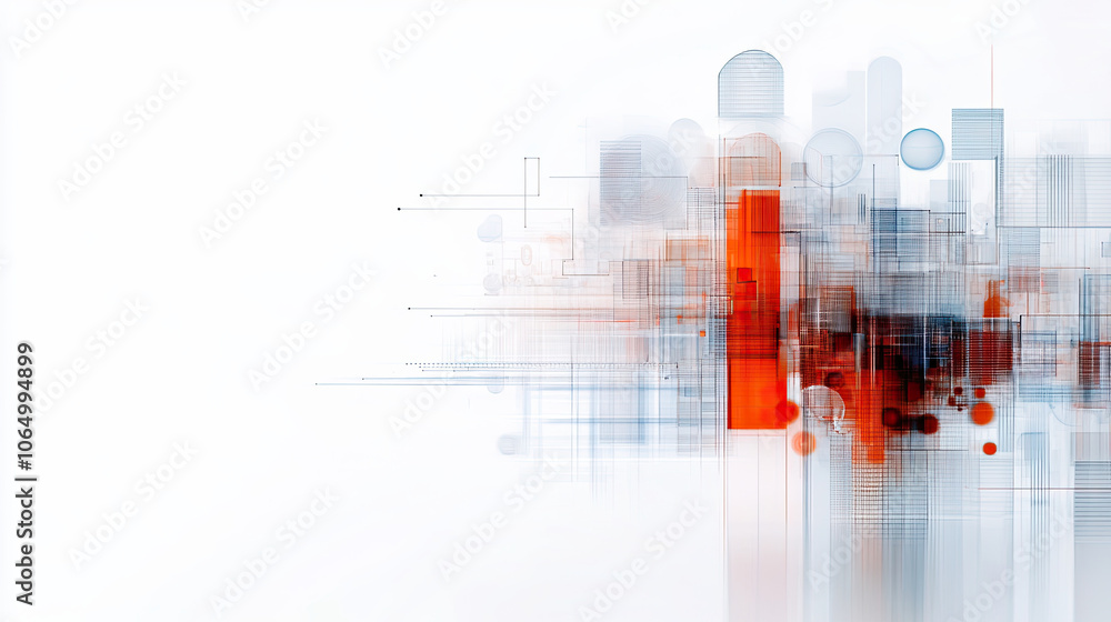 Futuristic abstract graphic design featuring geometric shapes and vibrant colors. composition includes red, blue, and transparent elements, creating dynamic visual effect Futuristic abstract graphic design featuring geometric shapes and vibrant colors. composition includes red, blue, and transparent elements, creating dynamic visual effect
