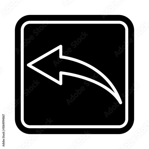 Shortcut Arrow glyph icon