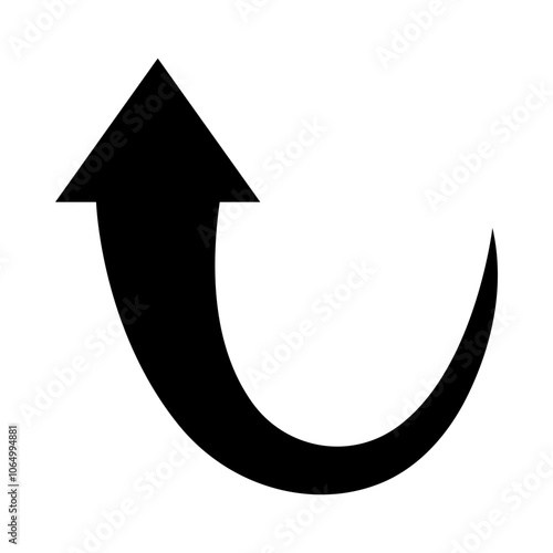 Swoop Arrow glyph icon