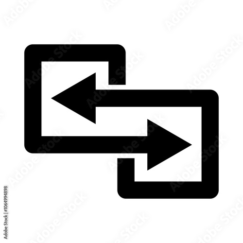 Flip Arrow glyph icon Free Download Flip Arrow glyph icon - GFXLoad