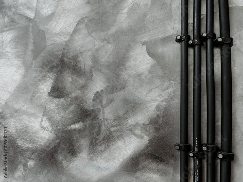 Wires attached to the loft wall