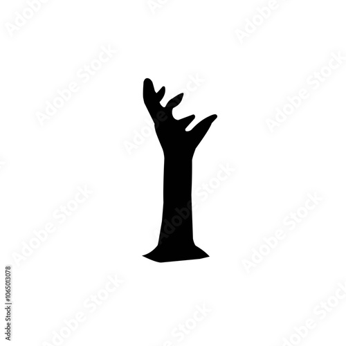 zombie hands silhouettes