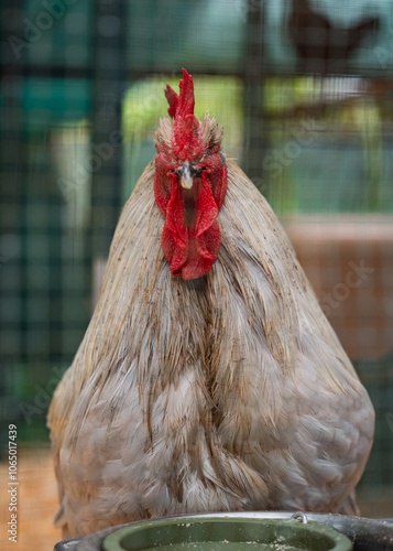 farm animals at an animal sanctuary in Hawaii enjoy their day in a healthy environment. Featured animals: goat, sheep, turkey, ducks, pigs, chicken, rooster, hen. all in a healthy enviroments photo