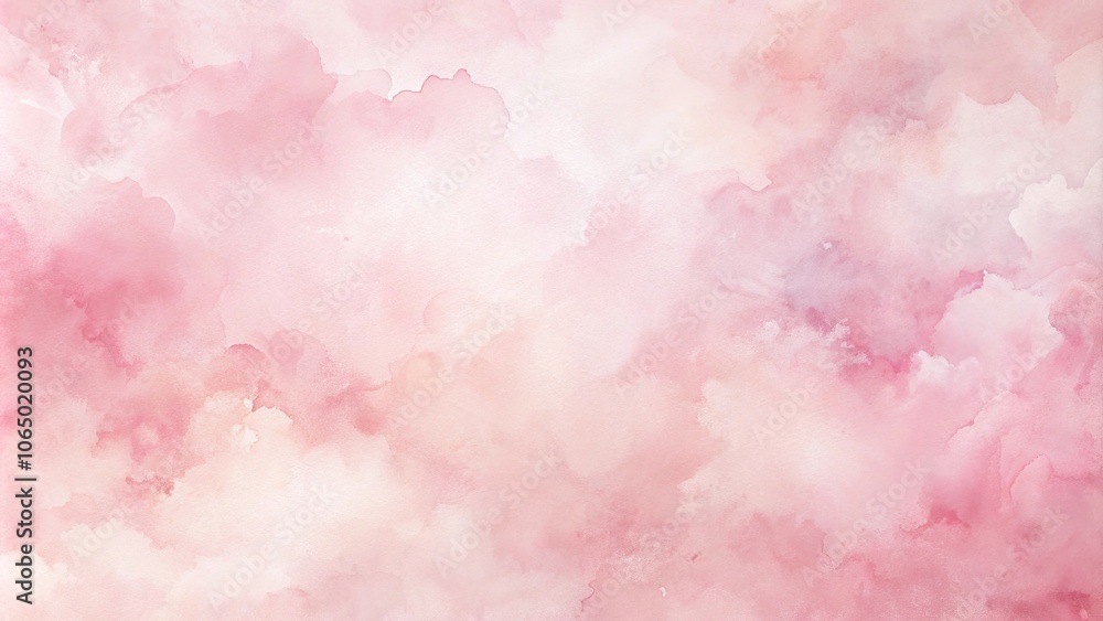 Fototapeta premium Soft pink watercolor abstract background with gentle blending of colors, pink, watercolor, abstract, background, gentle, blending