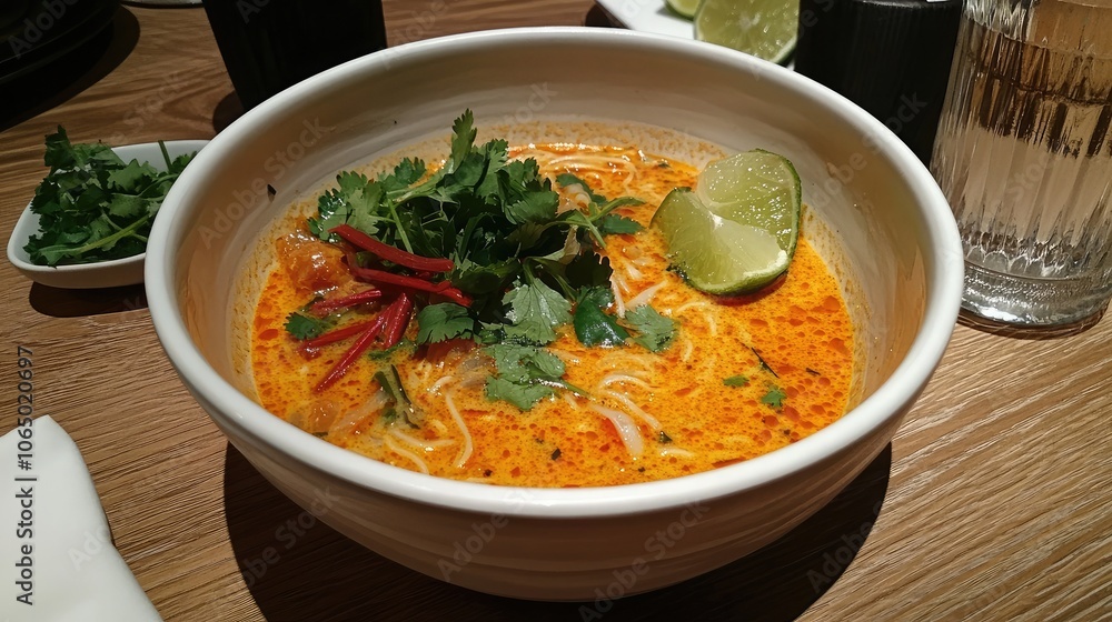 Vibrant Asian Noodle Soup with Herbs and Lime Vibrant Asian Noodle Soup with Herbs and Lime