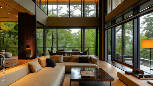 高級別荘のリビング