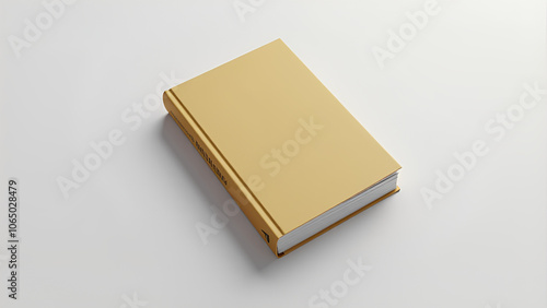 A book mockup featuring a dust jacket cover design that resembles an actual paperback book from the intended publication series photo