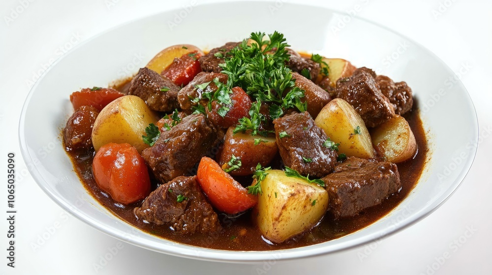 Comforting Bowl of Beef Stew with Vegetables Comforting Bowl of Beef Stew with Vegetables