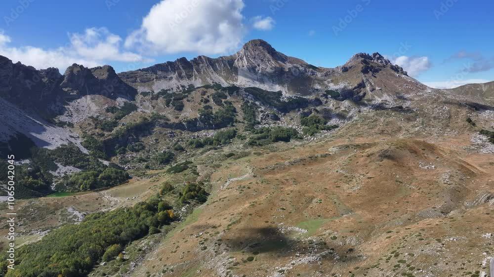 Aerial view of Durmitor National Park, UNESCO World Heritage Site, Montenegro Aerial view of Durmitor National Park, UNESCO World Heritage Site, Montenegro