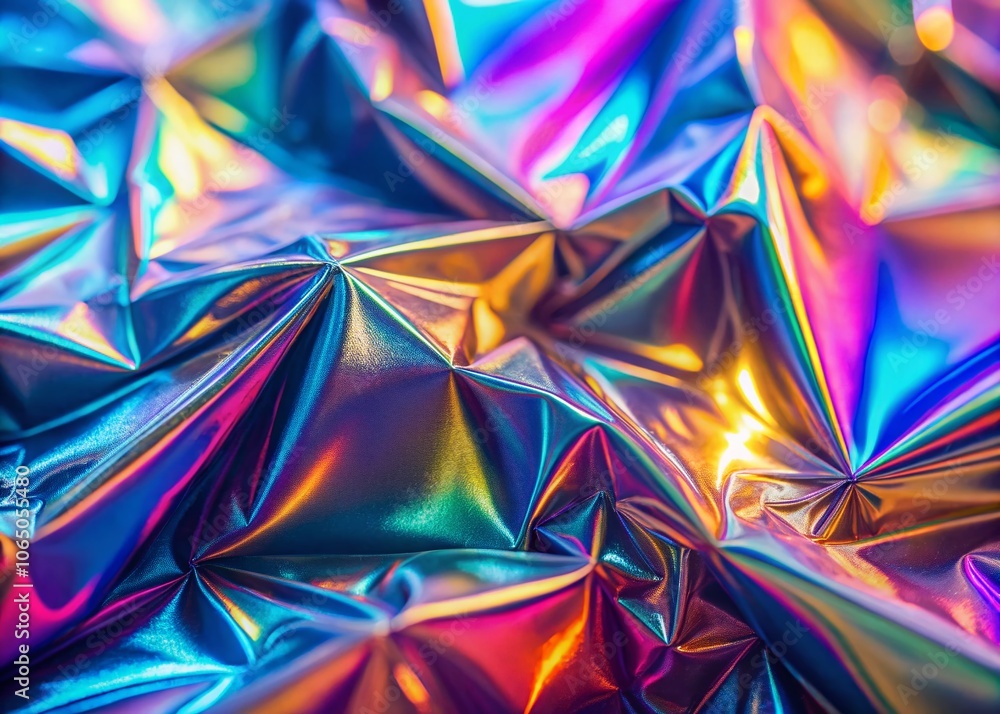 Abstract Iridescent Surrealistic Refractions Background Texture with Modern Holographic Foil Gradient and Retro Vaporwave Effect for Creative Projects Abstract Iridescent Surrealistic Refractions Background Texture with Modern Holographic Foil Gradient and Retro Vaporwave Effect for Creative Projects