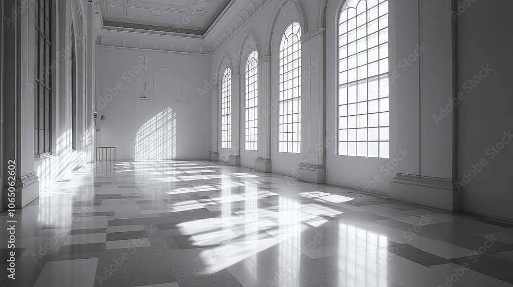 Clean minimal empty room architecture flooring building. Clean minimal empty room architecture flooring building.