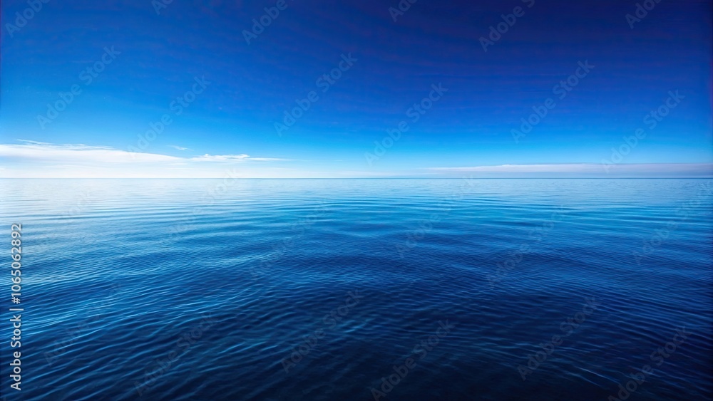 Obraz premium Blue horizon stretching off to infinity, horizon, blue, infinity, sky, peaceful, serene, endless, vast, landscape, tranquil