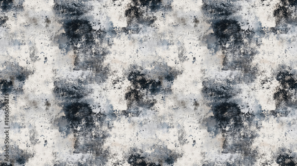Obraz premium Seamless pattern of old abstract grayscale grunge texture perfect for textile design and interior decor