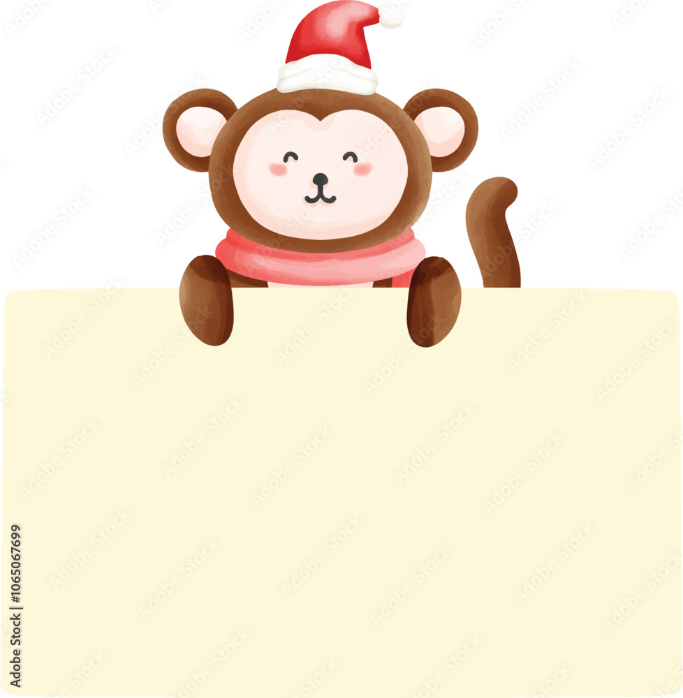Fototapeta premium Christmas animal9.eps