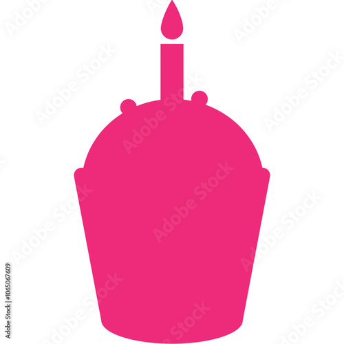 Happy birthday single vector icon