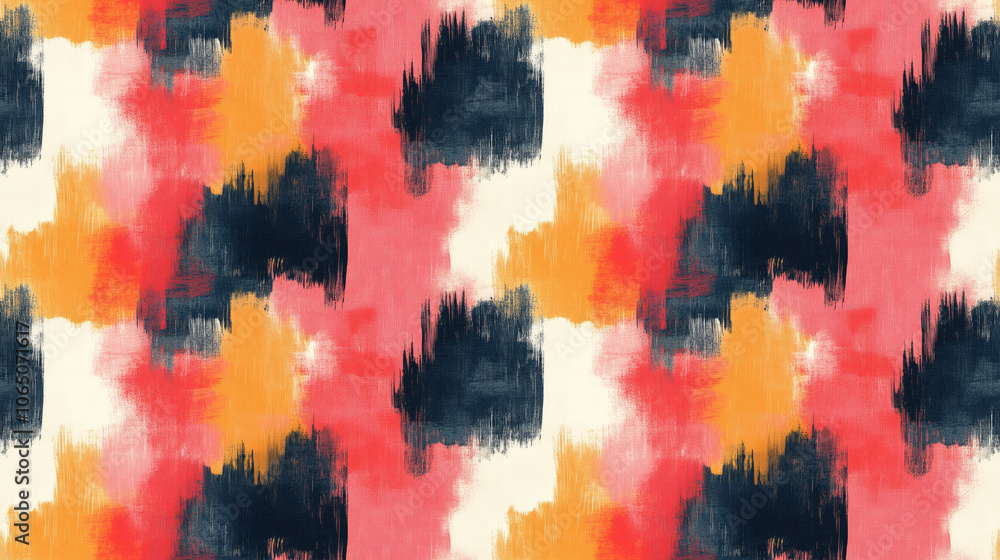 Obraz premium Seamless brushed painted abstract background pattern for creative design projects