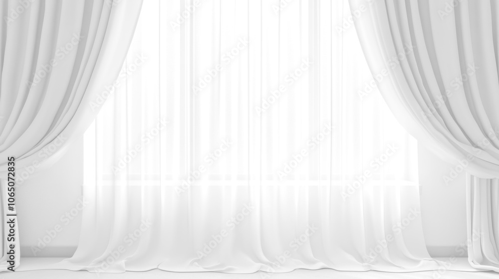 Soft white curtains background for graphic design or wallpaper. Soft white curtains background for graphic design or wallpaper.
