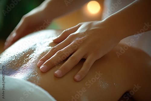 Wallpaper Mural Calming Spa Experience with Relaxing Oil Massage Therapy and Soft Ambient Light : Generative AI Torontodigital.ca