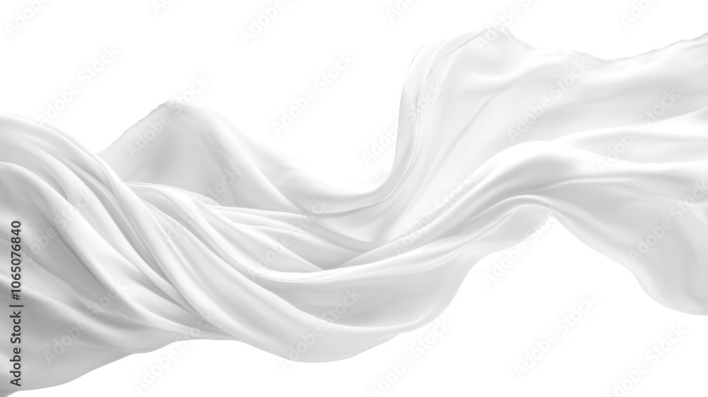 Obraz premium Soft white cloth are simple yet elegant for graphic design or wallpaper.
