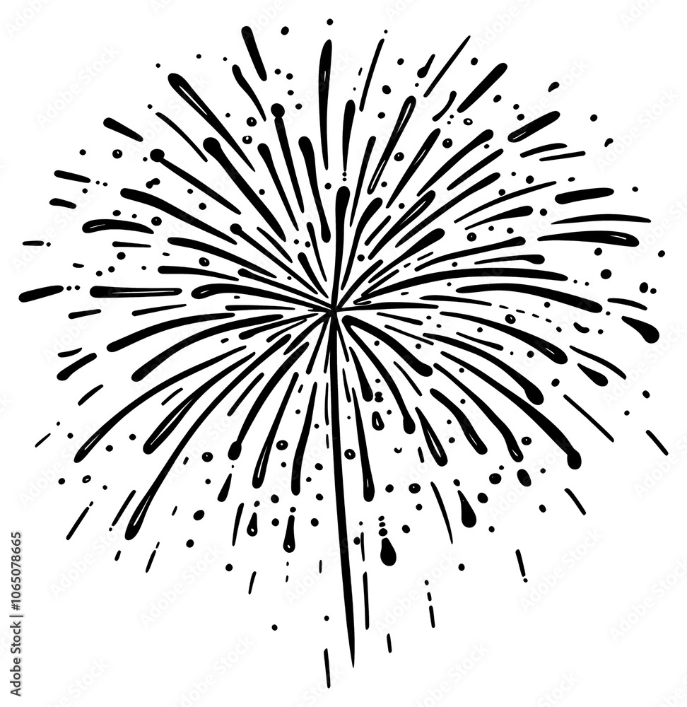 Obraz premium PNG Firework fireworks backgrounds drawing.