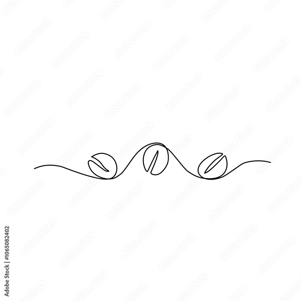 coffee beans one line drawing coffee beans one line drawing