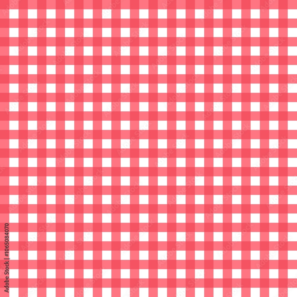 Naklejka premium plaid pattern retro cute pink