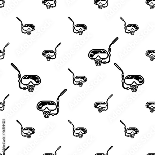 Snorkel Icon Seamless Pattern Y_2411001