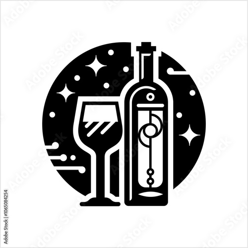 Wine Bottle Glass Icon Y_2411002