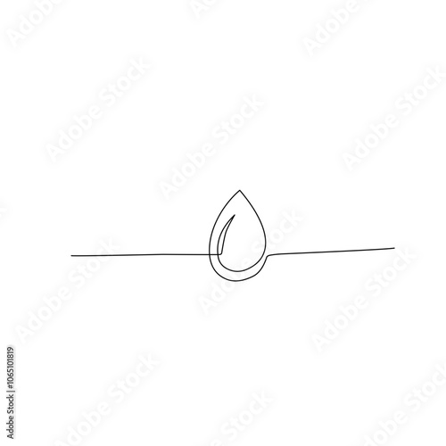 Water one line drawing 