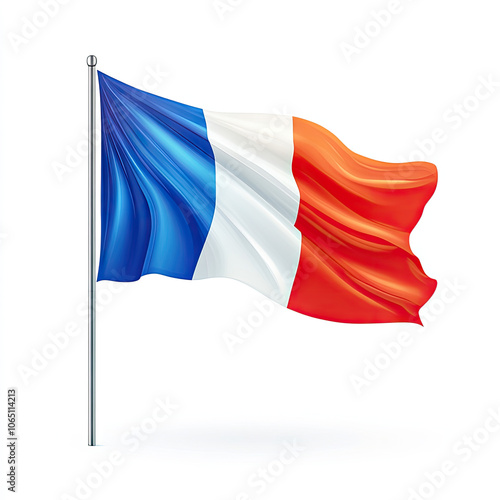 Free Download 3d waving flag of France - GFXLoad