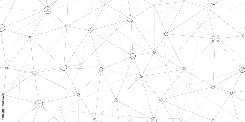 Abstract geometric background with connecting dots and lines with low poly triangle shapes. Polygonal Mesh Background Vector design digital technology concept Global network connection data structure. Abstract geometric background with connecting dots and lines with low poly triangle shapes. Polygonal Mesh Background Vector design digital technology concept Global network connection data structure.