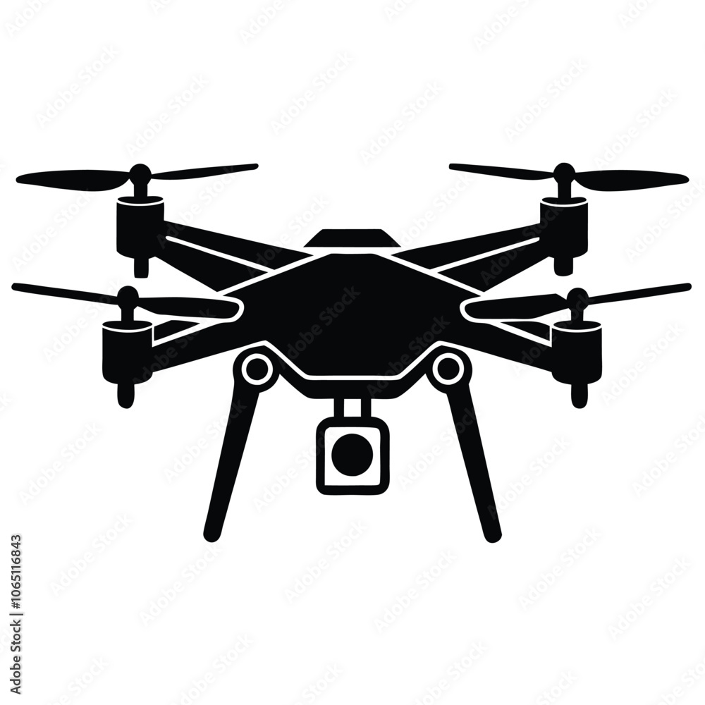 Naklejka premium drone-silhouette eps vector design