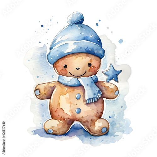 Winter Gingerbread Bear photo